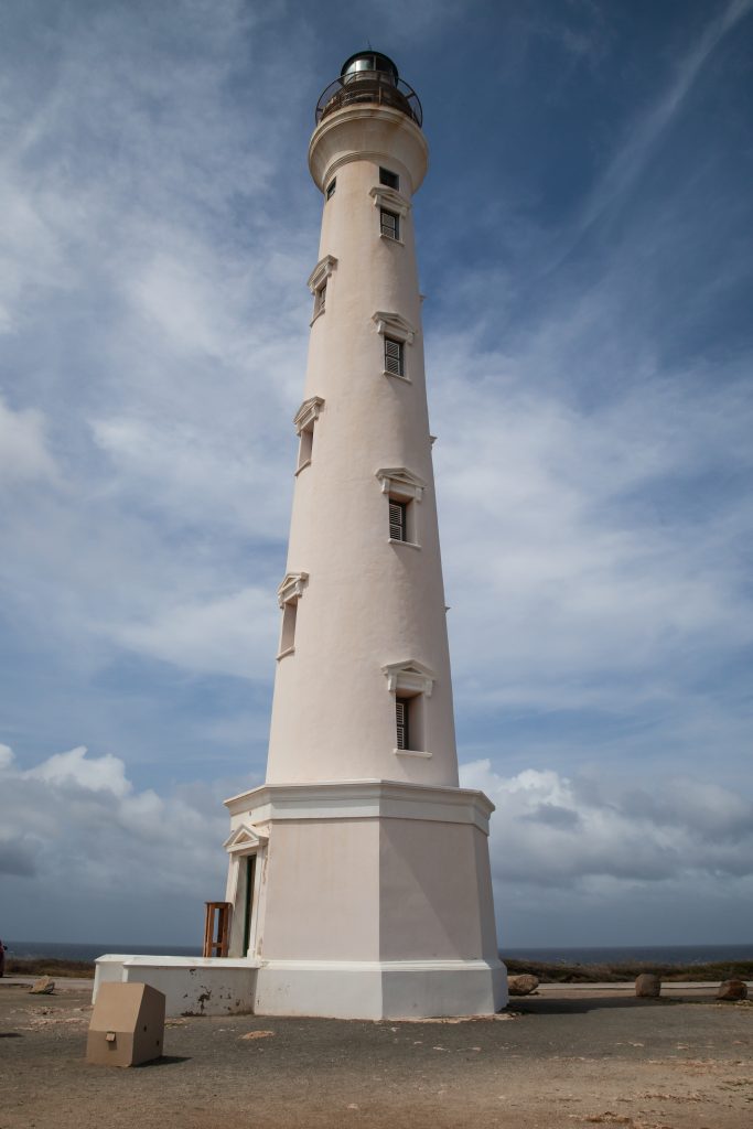This is the Lighthouse at the Northern point of Aruba, also known as the California Lighthouse.
